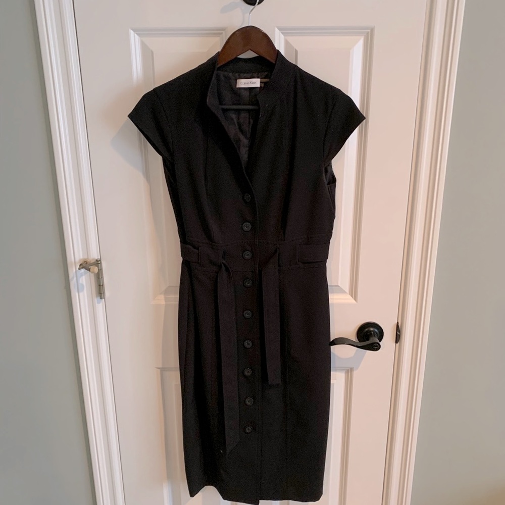Calvin Klein black Midi Dress